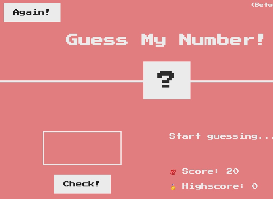Guess my number app